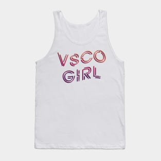 Vsco girl quotes lettering Tank Top